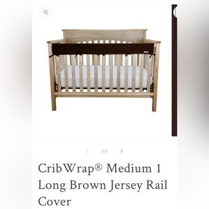 Trend Lab CribWrap Brown Rail Covers-3 total